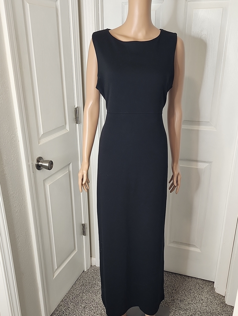 Jones New York Black Sleeveless Maxi Dress